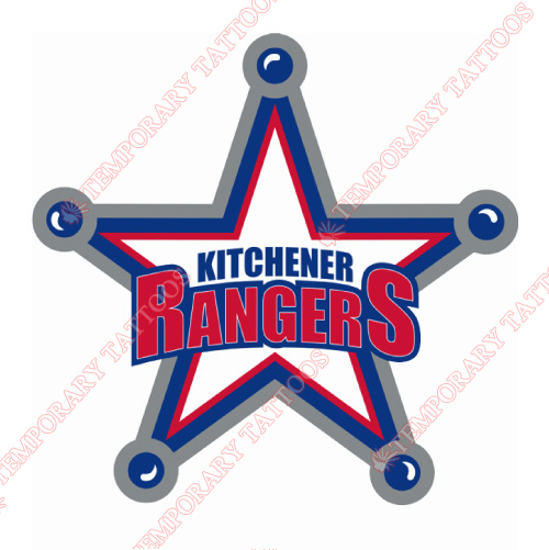 Kitchener Rangers Customize Temporary Tattoos Stickers NO.7332